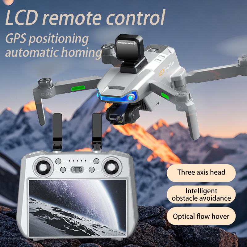 AE3 PRO Max NEW LCD SC GPS Дро – обзор и цена Drone Camera With Gimbal