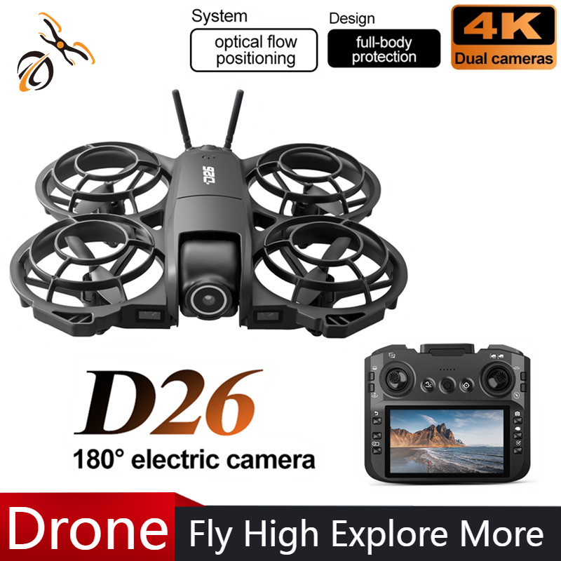 Дрон D26 4K Aerial HD 180 °    – обзор и цена Drone Camera With Gimbal