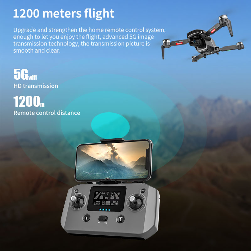 L106 Pro 3 Дрон 5G WIFI FPV Ск – обзор и цена Drone Camera With Gimbal